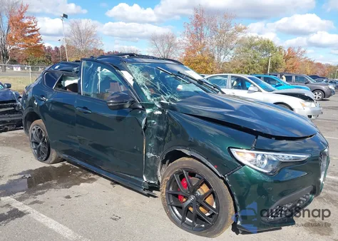 2021 Alfa Romeo Stelvio Ti Sport Awd из США, поврежденный, VIN ZASPAKBN4M7D15730